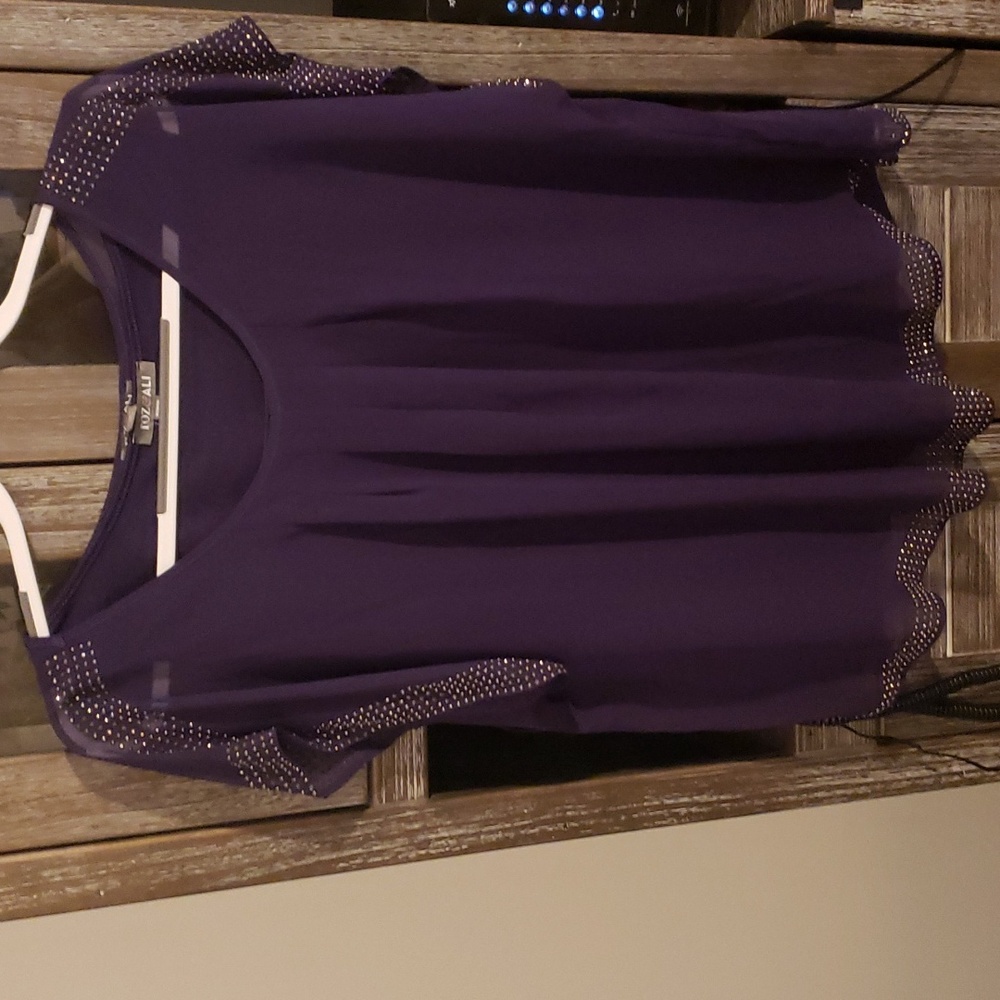 Roz Ali purple shirt size 1×